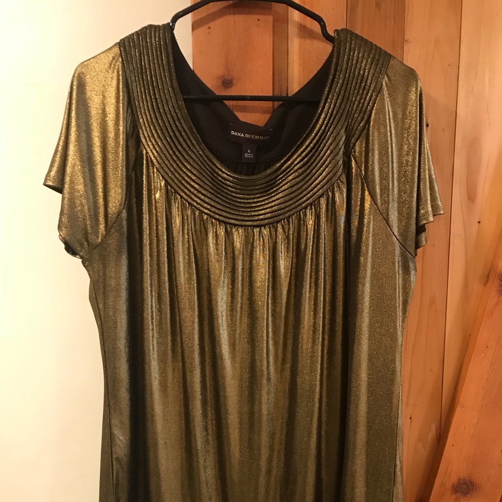 Metallic Gold Cleopatra Blouse